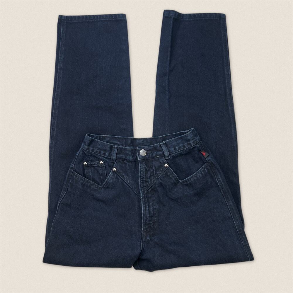 Vintage Western Rockies Rocky Mountain Black Yoke Jeans - Size 24 x‎ 29.5